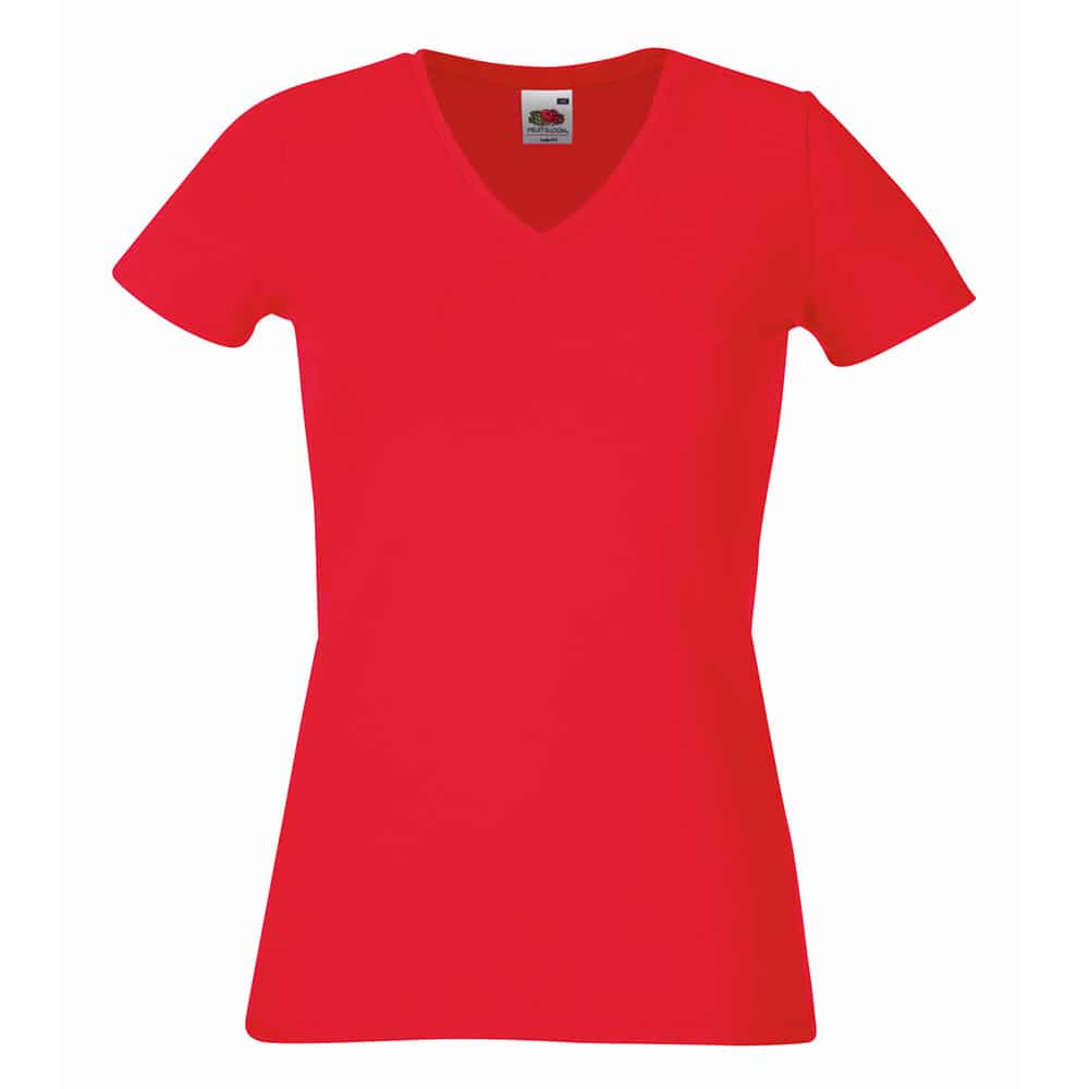 Majica Fruit of the Loom Lady-Fit V-Neck T